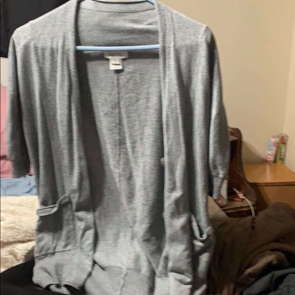 This is a sweater button up